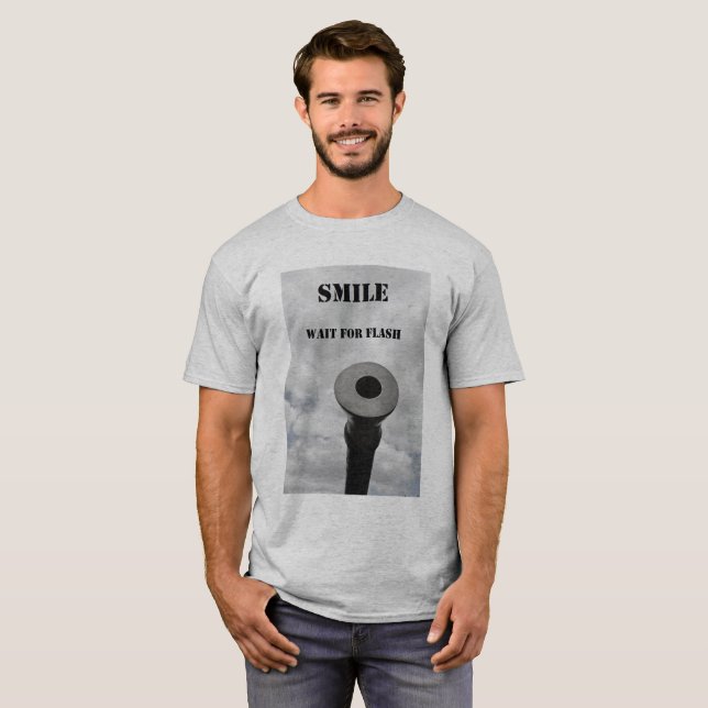 T-shirt smile and waitt for flash (Devant entier)