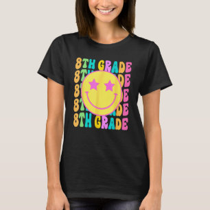 T-shirt Smile Face 8e année Super 8e année 1re année Jour