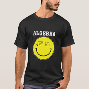 T-shirt Smile Face Algebra Math Enseignant Mathématiques É
