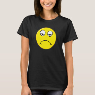 T-shirt Smile Face Triste Coeur brisé Désagréable Grim Gr