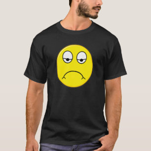 T-shirt Smile Face Triste Coeur brisé Désagréable Grim Gr