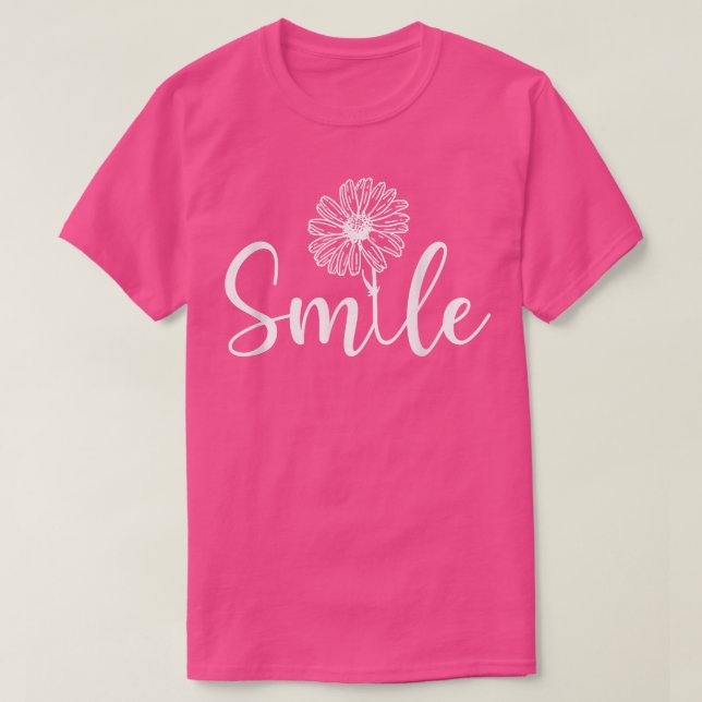 T-shirt Smile Fleur Faisal Faisal Positivité du printemps  (Design devant)
