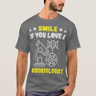T-shirt Smile If You Love A Microbiologist Cell Structure