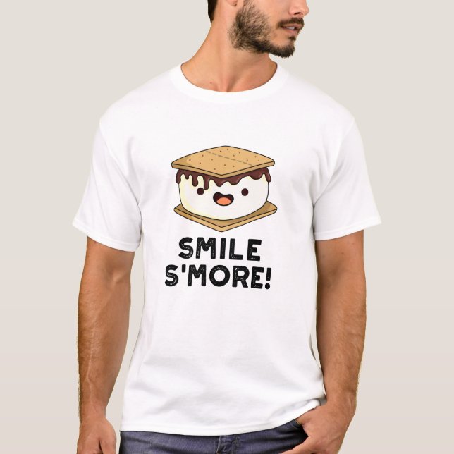T-shirt Smile Smore Funny Sweet Food Pun (Devant)