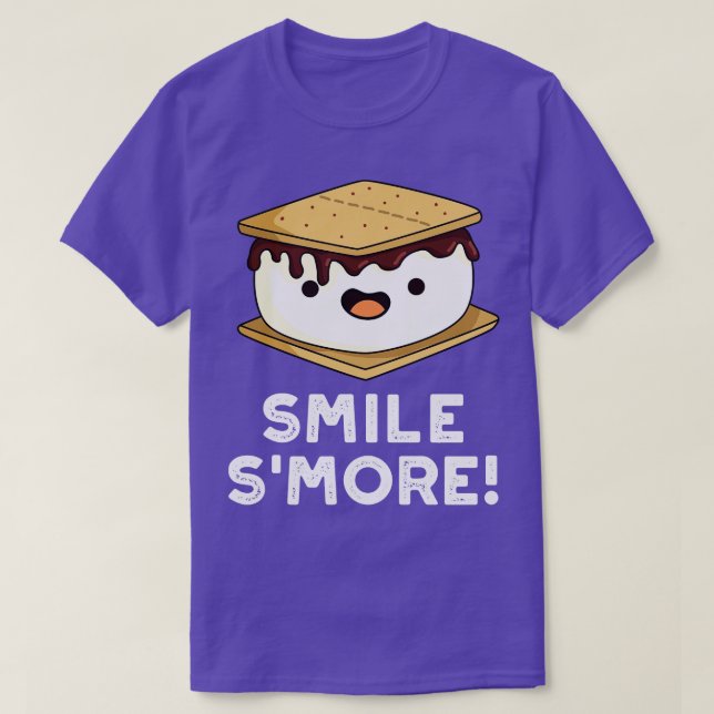 T-shirt Smile Smore mignonne Douce Alimentation Pun (Design devant)