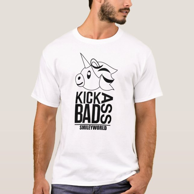 T-shirt Smile World Badass Unicorne (Devant)
