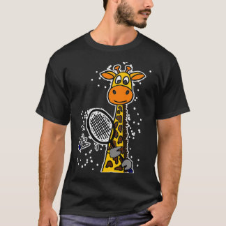 T-shirt Smilemoresa Funny Giraffe Jouer T