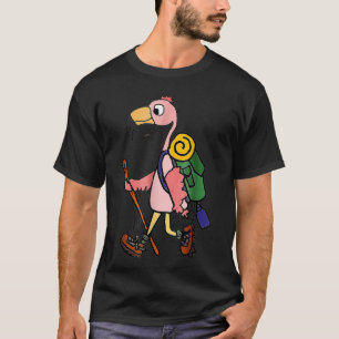 T-shirt Smilenowtees mignonne Flamant rose rose Randonnée