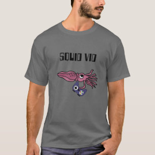 T-shirt Smilesanim Funny Calmar pourpre Jouer Jeu Vidéo C
