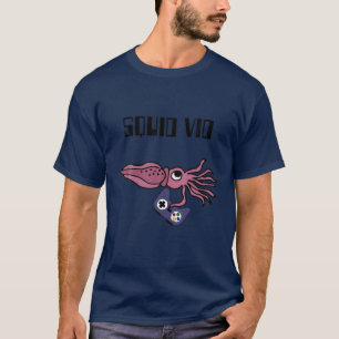 T-shirt Smilesanim Funny Calmar pourpre Jouer Jeu Vidéo C