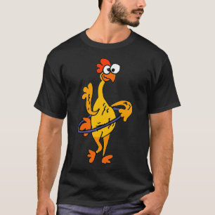 T-shirt SmileteesFunny Funny Rubber Chicken Hula Hoop 