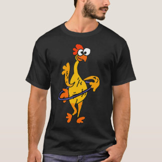 T-shirt SmileteesFunny Funny Rubber Chicken Hula Hoop 