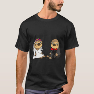 T-shirt Smiletodaytees Funny Sloth Mariée Et Mariage De Ch