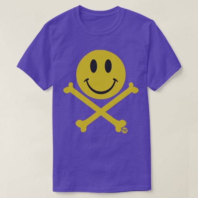 T-SHIRT SMILEY CROSSBONES (Design devant)
