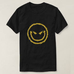 T-shirt smiley mauvais