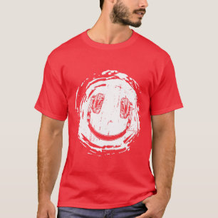 T-shirt Smilie musique casque fille