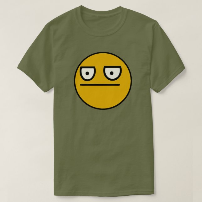 T-shirt Smilie stoïque (Design devant)