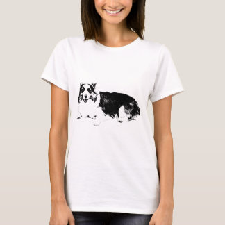 T-shirt Smiling Corgi at Ease
