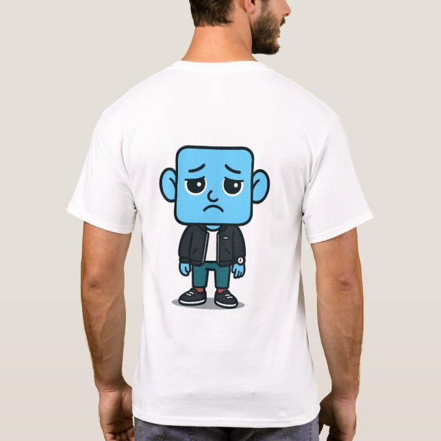 T-shirt Smilo Triste - Design Émotionnel (Dos)
