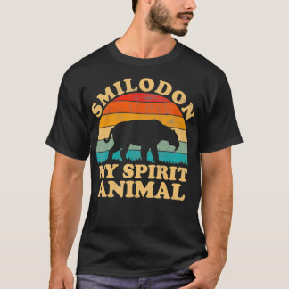 T-shirt Smilodon Est Mon Esprit Animal Saber Tooth Tiger P