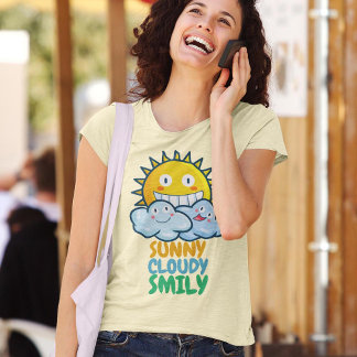 T-shirt Smily nuageuse personnalisable