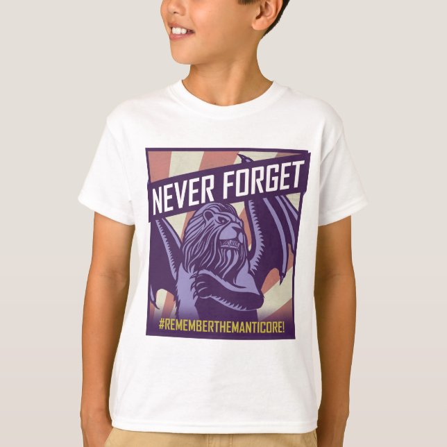 T-shirt SMITE : Manticore n'oublie jamais (Devant)