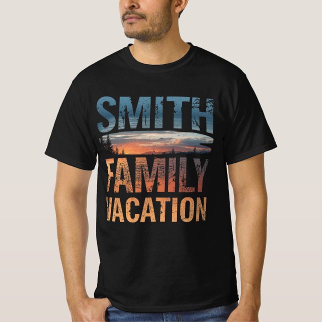 T-shirt Smith Family Vacation Custom Matching Travel (Devant)