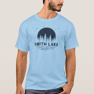 T-shirt Smith Lake Treeline Navy Tee