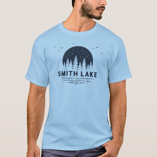 T-shirt Smith Lake Treeline Navy Tee (Devant)