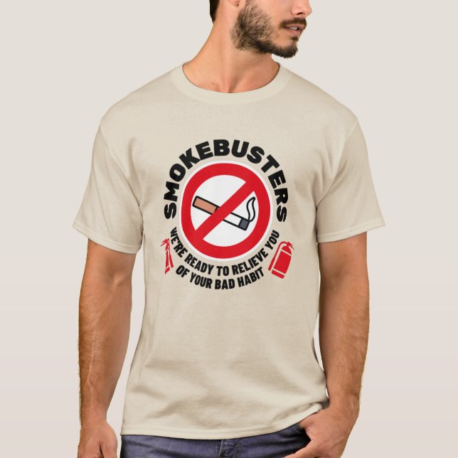 T-shirt Smokebusters No Smoking Logo (Devant)