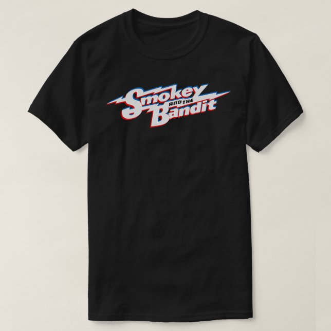 T-shirt Smokey Et Bandit Glitch Design (Design devant)