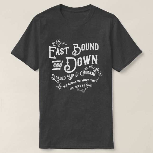 T-shirt Smokey et Bandit Theme Song en détresse (Design devant)