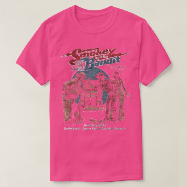 T-shirt Smokey et le Bandit Burt Reynolds Pontiac Firebi (Design devant)
