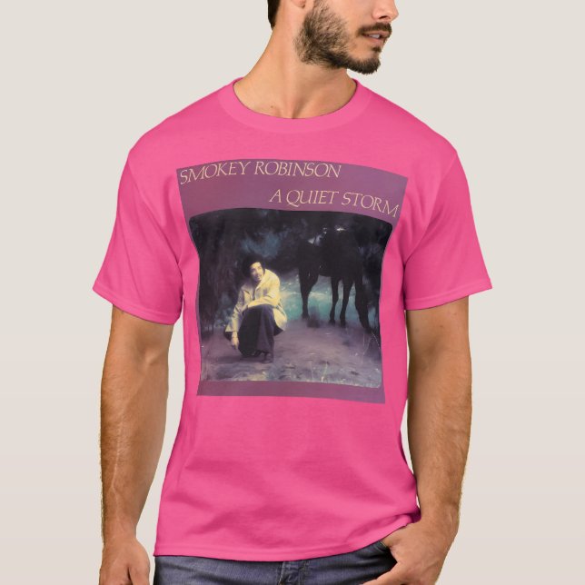 T-shirt Smokey Music Robinson Une Tempête Calme. (Devant)