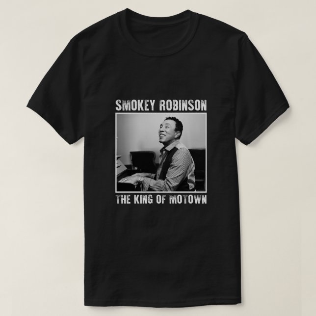 T-shirt Smokey Robinson The King Of Motown (Design devant)
