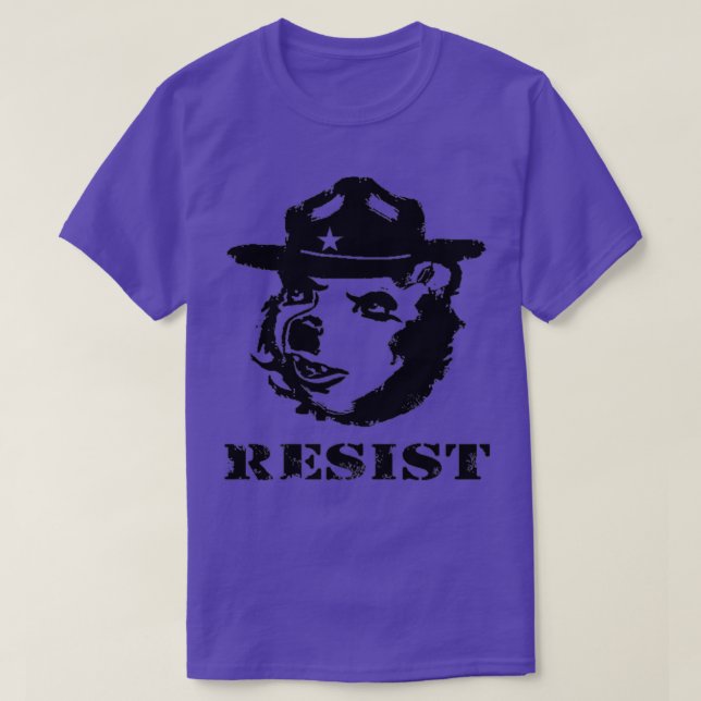 T-shirt smokey the bear che résiste 1 (Design devant)