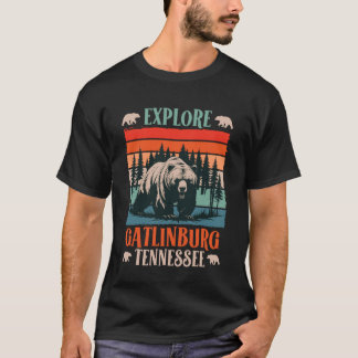 T-shirt Smokies EXPLOREZ GRANDS MONTAGNES SMOKY GATLINBURG