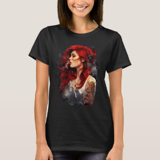 T-shirt Smoking Red Hair 02