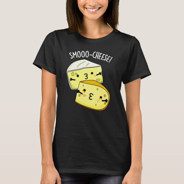 T-shirt Smoo-cheese Funny Cheese Pun Dark BG (Devant)