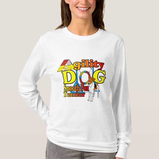 T-shirt Smooth_Fox_Terrier_Agilité (Devant)