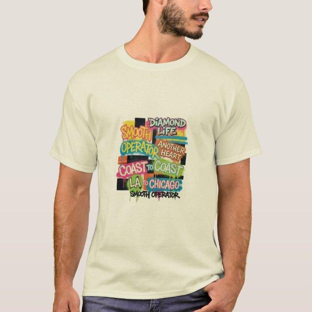 T-Shirt Smooth Operator Urban Graffiti Street Art (Devant)