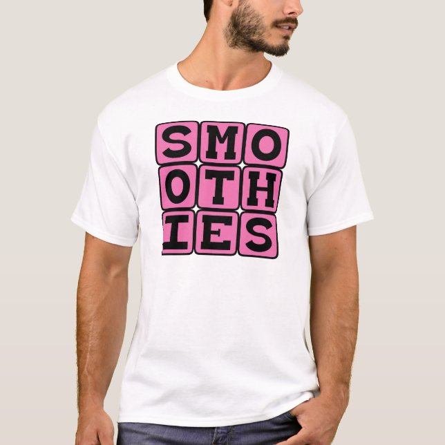 T-shirt Smoothies, Boissons de Fruits Sains (Devant)