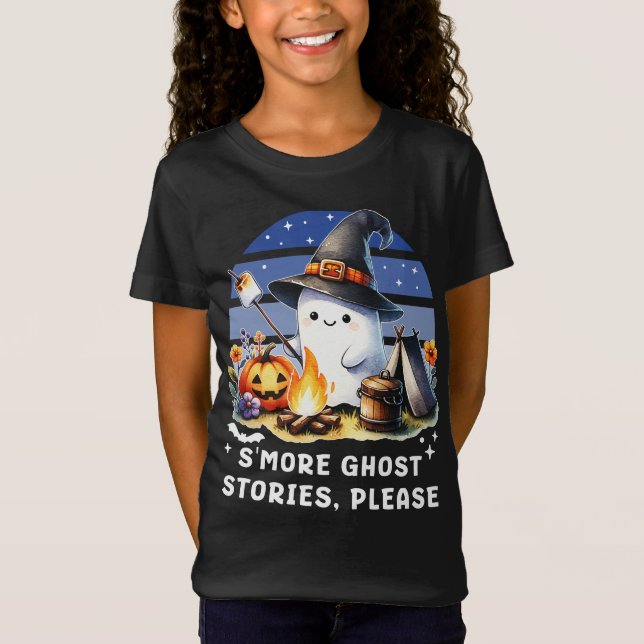 T-Shirt Smore Ghost Stories S'Il Vous Plaît Drôle Hallowee (Devant)