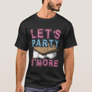 T-shirt Smore Let'S Party Camping Marshmallow Gir