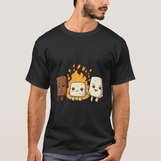 T-shirt S'More Marshmallow Smores Camper Camg Kawaii