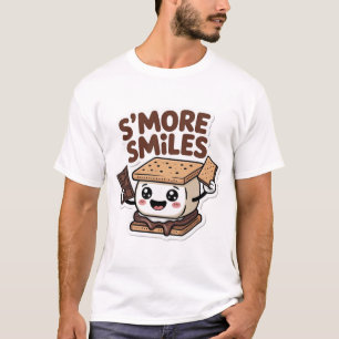 T-shirt S'more Sourires Mignon Kawaii Camping