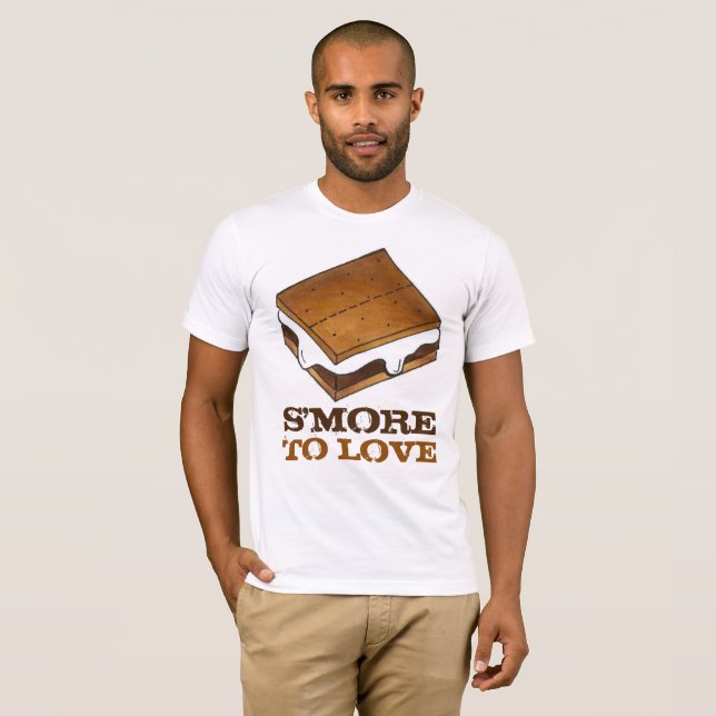 T-shirt S'more To Love Chocolate Campfire Camp S'mores Tee (Devant entier)
