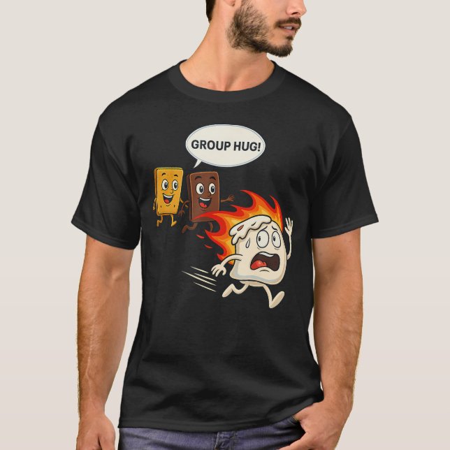 T-shirt S'Mores Camping Drôle (Devant)