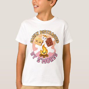 T-shirt Smores Cute Camping Camping Vacances Filles