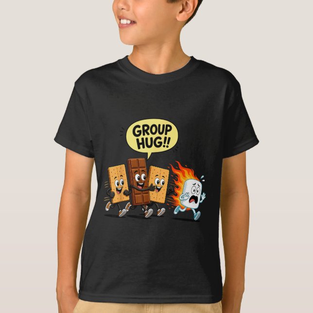 T-shirt S'mores humour guimauve feu de camp  (Devant)